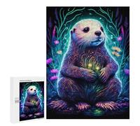500 puzzle adulte Magical Otter Garden Puzzle pour les garçons jeu à main coupe précise interaction parent-enfant 500 pièces