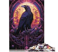 500 Puzzles carrés créatifs « Gardien Vigilant » pour Adultes, Puzzles en Bois, Jeux de défi Uniques, 500 pièces (52 x 38 cm)