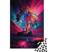 500 Puzzles carrés créatifs sur Le thème des paysages Magiques pour Adultes, Puzzles en Bois, Jeux de défi Uniques, 500 pièces (52 x 38 cm)