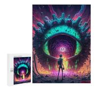 500 puzzles pour adolescents Eye of The Universe - 4 puzzles pour adolescents - jeux amusants pour améliorer la mémoire et réduire le stress - cadeaux 500 pièces