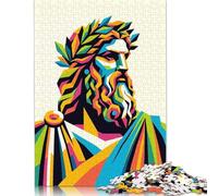 500 Puzzles Zeus, Roi des Dieux, pour Adultes et Adolescents, Jeux en Bois, Cadeaux de Noël, 500 pièces (52 x 38 cm)