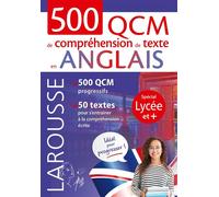 500 QCM de compréhension de texte en anglais