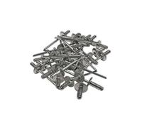 500 rivets alu tete 12 mm extra large de 4 x 10 tige acier -