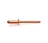 500 Rivets Aveugles Tête Ronde GORIVET CU TRS 4 x 8 mm - Cuivre/Acier - D-Work