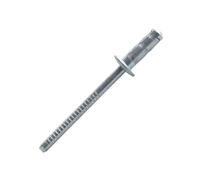 500 rivets multi-serrage à acier/acier à tête plate à Ø4,8x17,5mm - SCELL-IT - SFD4817-BC