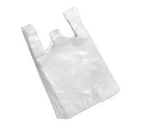 500 Sacs Bretelles transparents 26+12x45 cm en plastique 13 microns