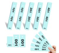 500 Tickets Vestiaire 3x20cm Numérotés de 1 à 500 Ticket Tombola Numéroté Bloc Ticket Numéroté Vestiaire Bleu Ticket Tombola Prédécoupés Détachables 3 Parties Idéal pour Réc