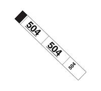 500 Tickets Vestiaire | 3x20cm | Perforés - 3 Parties | 10 Lots de 50 Tickets | Blanc