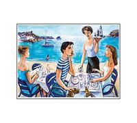 500 unité - Sets De Table Offset 'Buenos Días Mediterráneo" 70 G/M2 31X43 Cm Quadrichromie Papier
