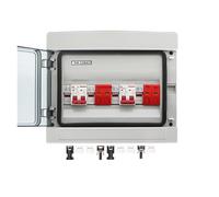 500 V 2 entrées 2 sorties 2 cordes, adapté au système solaire hors réseau, panneau photovoltaïque, boîte de combinaison solaire photovoltaïque, disjoncteur DC(DC MCB 50A)