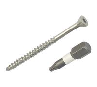 Spax Wirox Paquet de 500 vis de parquet massif à revêtement Wirox à tête fraisée argent 3,5 x 55mm