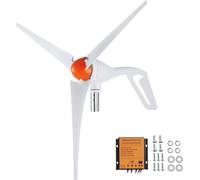 500 W - Eolienne 12 V - Générateur éolien - Générateur éolien 3 pales avec régulateur MPPT - Direction du vent réglable et vitesse du vent de démarrage de 2,5 m/s - adapté à la maison Ferme Camping-ca