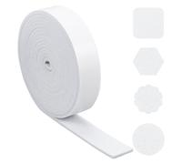 500 x 4 cm White Adhesive Felt Adhesive Tape Sticky Back Non-Slip Felt Furniture Pads for Photo Frames Mosquito Nets Mat Thickness: 5 mm