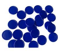 500 x jetons pour boissons, bons-récompenses, jetons de poker 25 mm (Bleu)