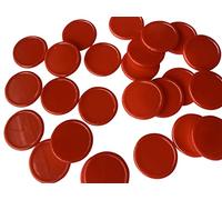 500 x jetons pour boissons, bons-récompenses, jetons de poker 25 mm (Rouge)