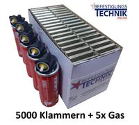 5000 agrafes 32mm galvanisées + 5x gaz pour l'agrafeuse à gaz SENCO GT40i-M KL-19.1