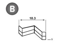 5000 AGRAFES CADRES 10,3 - 05 MM - ALSAFIX - 314TU05