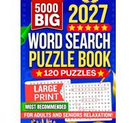 5000 Big Word Search Puzzle for Adults and Seniors with 120 Puzzles: A Giant Collection of Large-Print Word-Find Challenges for Relaxation, Focus and ... 5 BONUS PACKS for More stress Relief Included
