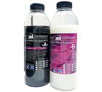 5000 g Premium 2 composants en silicone souple de type S1 pour résine époxy, béton, savon, cire, etc. (2 x 2500 g)
