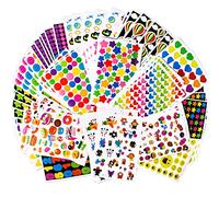 5000+ Gommettes Enfant Autocollants Stickers Colorés pour Scrapbooking DIY Cadeau d'anniversaire Fête des Enfants Récompenses