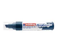 Edding 5000 Marqueur acrylique large - bleu nuit - 1 feutre acrylique imperméable - pointe biseautée 5-10 mm - peinture acrylique pour peindre sur la toile, le papier kraft, le bois et la pierre