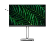 Philips 24B2G5200 - Moniteur Full HD 24 Pouces, réglable en Hauteur, Haut-parleurs, Adaptive Sync (1920x1080, 75 Hz, 1x D-Sub, 1x HDMI 1.4, 1x DisplayPort 1.2, Hub USB) foncé/Gris