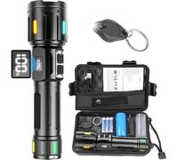 500000 Lumens Rechargeable Led Flashlight, Powerful Tactical High Light Led Flashlight, Super Bright, Type-C Rechargeable Flashlight, For Camping & Camping