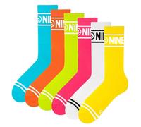 [5000420104] Zooksy Pack 6 Paires Chaussettes Sportives NINETIES Antidérapant...