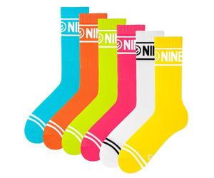 [5000420104] Zooksy Pack 6 Paires Chaussettes Sportives NINETIES Antidérapant...