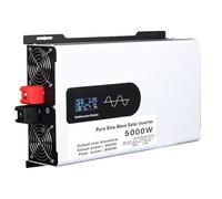 5000W-12000W Pure Sine Wave Power Inverter, 12V/24V/48V/60V/72V/96V to 110V/220V with Universal Socket and Smart Color Display Screen Para Coche, Caravana, Barco Y Camping(5000W,12V to 220V)