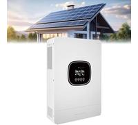 5000W Chargeur-Onduleur Hybride Solaire Tout-En-Un, Onduleur Solaire Hybride Sinusoïdal Pur Tout-En-Un, Plage De Tension D'Entrée Générateur Secteur 90-280Vac, Pour Zones Hors Réseau Ou Éloignées