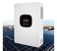 5000W Onduleur Solaire Hybride Sinusoïdal Pur Tout-En-Un, Onduleur Hybride Sinusoïdal Pur, Plage Tension D'Entrée Secteur/Générateur 90-280Vac, Avec Contrôleur Charge Solaire MPPT 80A + Chargeur CA