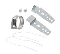 5001DD4001A Kit de support de montage sous comptoir pour lave-vaisselle en métal argenté Matériel d'installation pour appareils de cuisine Support sécurisé Installation facile