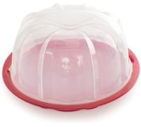 50022 Support À Gâteau Translucide Sans Bpa Avec Base À Verrou Tournant, Accessoires De Pâtisserie De Qualité Supérieure Pour Servir Et Stocker Des Gâteaux Bundt, Fabriqué Aux États-Unis