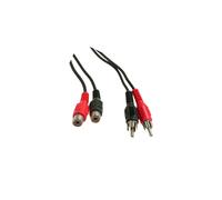 50026 Câble RCA femelle x2, connecteur RCA x2 2,5 m Goobay