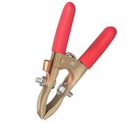 500A Pince de câble de terre en laiton pour soudage, borne de masse en forme de A avec alésage de 8 mm, poignée sûre pour soudage à l'arc, à l'argon et à la résistance dans l'industrie et la