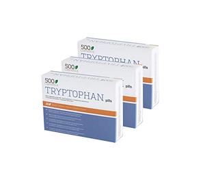 500Cosmetics Tryptophan - Complément naturel contre le stress et l’anxiété - Améliore le sommeil et combat contre l’insomnie - 100% Naturel - 1 prise quotidienne - Fabriqué en UE (3)