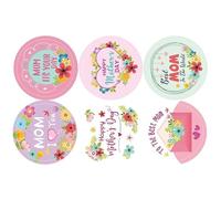 500Counts Happy Mother's Fay Seal Sticker 1inch Emballage Étiquettes Pour L'enveloppe Joint Boîte Carte