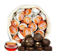 500g De Petites Galettes De Tee PuErh Traditionnelles Artisanales Du Yunnan Thé Noir Puer Chinois à L'écorce De Mandarine Sans Additifs Arôme De Thé Pu'er Vert à La Mandarine Boisson Infusée