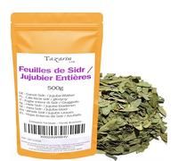 500g Feuilles de Jujubier/sidr Entières - Feuille de sidr séchée - Arôme & Goût Intense - 100% Naturel, Pur et Sans Additifs | Qualité Supérieure - TazarinLtd