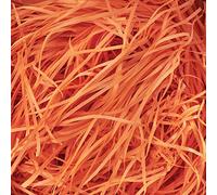 500g Papier Déchiqueté Orange, Doux Frisure pour Emballage, Idéal Papier Remplissage pour Boite Cadeau, Colis et Paniers