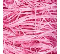 500g Papier Déchiqueté Rose, Doux Frisure pour Emballage, Idéal Papier Remplissage pour Boite Cadeau, Colis et Paniers