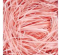 500g Papier Déchiqueté Rose Pâle, Doux Frisure pour Emballage, Idéal Papier Remplissage pour Boite Cadeau, Colis et Paniers