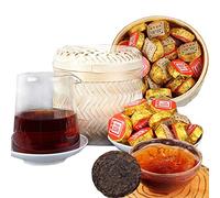 500g Pièces de Monnaie Thé Puerh Chine Original Bon Thé Puerh Naturel et Organique Thé Pu'er sans Additifs Portable Thé Pu-Erh