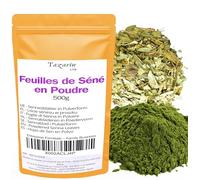 500g Poudre de Feuilles de séné | Séné en Poudre - Senna Alexandrina Moulue | 100% Naturelle, Pur, Qualité Supérieure - Sans Additifs - TazarinLtd