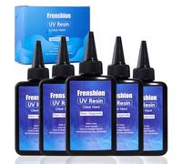 500g Résine UV, formule améliorée résine UV à durcissement rapide à faible viscosité avec kit de résine transparente pour la fabrication de bijoux, la fonderie, le revêtement et le bricolage