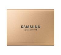 500GB Samsung Portable SSD T5, External, Rose Gold, USB 3.1 Gen2 Type-C (10Gbps), 540MB/s Transfer, 2x Cables, Retail - MU-PA500G/EU