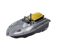 500M Bateau Amorceur Télécommandé 1.5kg Bateau d'appât sans Fil Pêche avec LED Night Light, Hélice Tripale Anti-Enchevêtrement