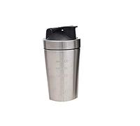 500mL (17,5 oz) Santé Sport Coupe Protein en acier inoxydable poudre classique Shaker bouteille remplacement Milkshake Coupe Fitness NCCZ (Color : Silver)