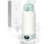 500mL Chauffe Biberon,Chauffe Biberon Portable, Chauffe Biberon Portable Sans Fil,Rechargeable USB,Chauffe Rapide & Température Précise,Batterie 10400 mAh,pour les voyages en véhicule, avion